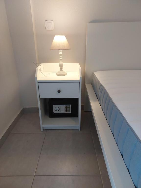Posteľ alebo postele v izbe v ubytovaní Villa Giotis