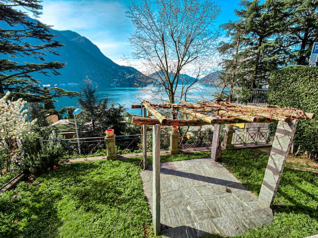 La Castignola con vista lago di Lugano e giardino condiviso - Resim 1