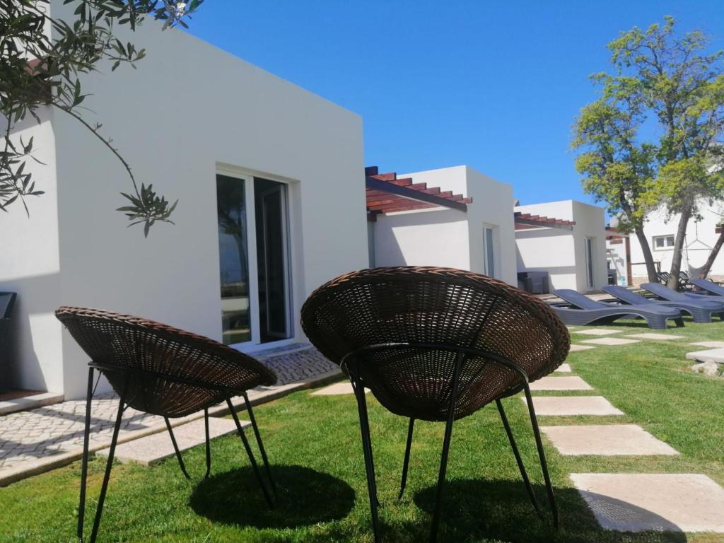 A seating area at Furnaka Eco Village