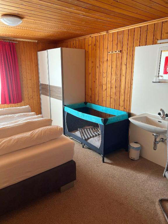 Postel nebo postele na pokoji v ubytování Haus Schäfer Zita