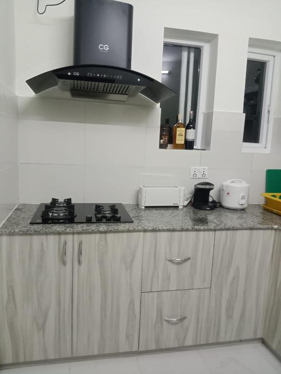 Kuchyň nebo kuchyňský kout v ubytování Chef House Resort