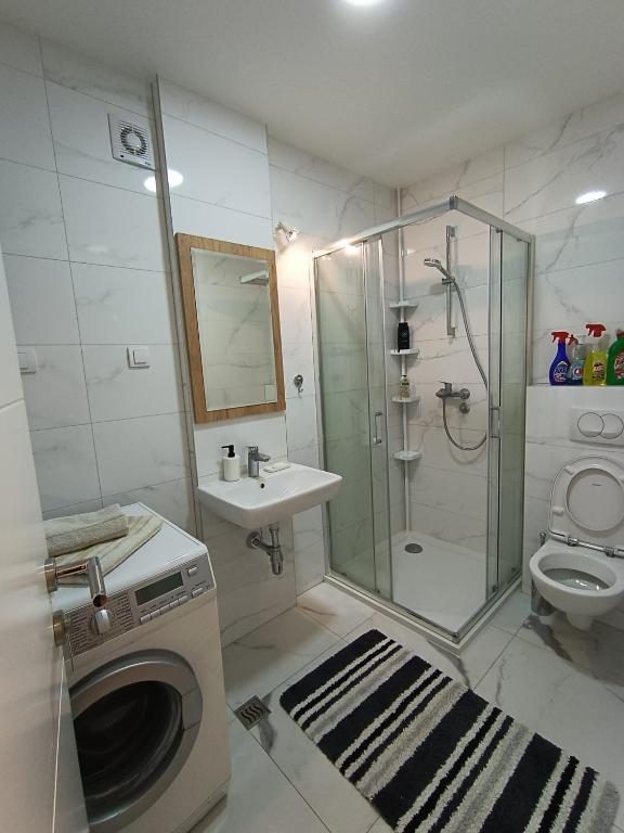 Koupelna v ubytování Apartman Markovic Rich
