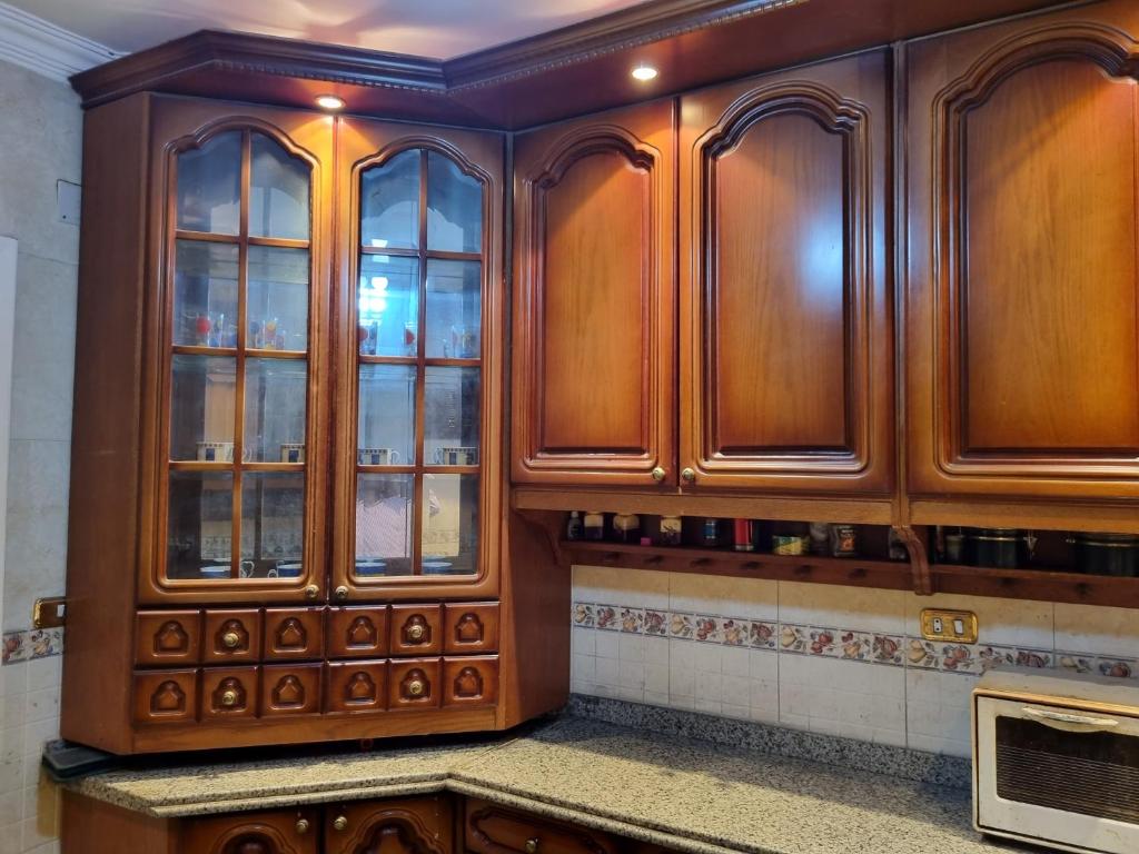 Η κουζίνα ή μικρή κουζίνα στο Cairo city apartment in Nasr city