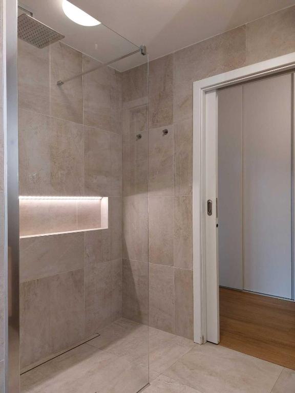 Koupelna v ubytování Apartmány NETA Velké Karlovice, Polanský Dvůr