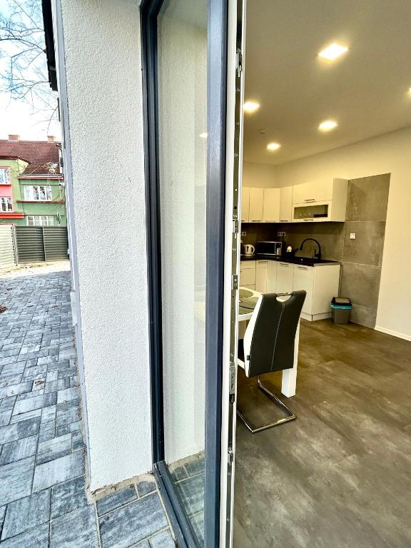 Köök või kööginurk majutusasutuses Apartmány PREMIUM se soukromým parkováním