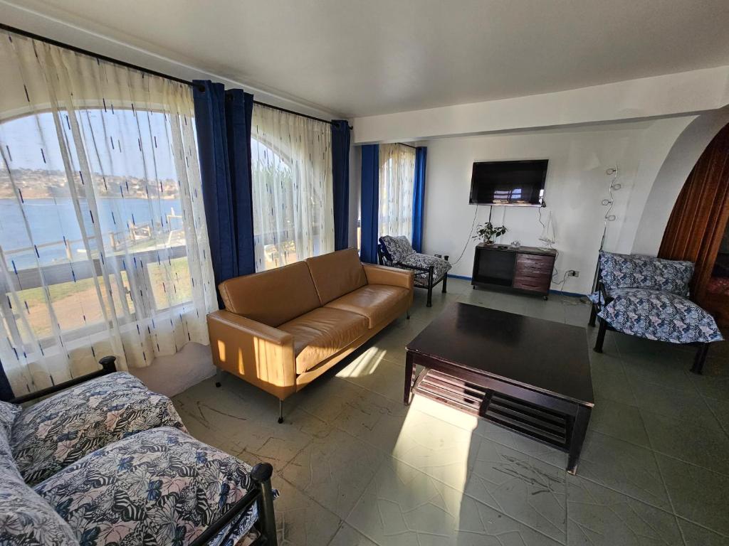 Cama o camas de una habitación en Santorini