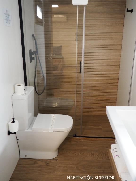 Koupelna v ubytování Hotel Junquera