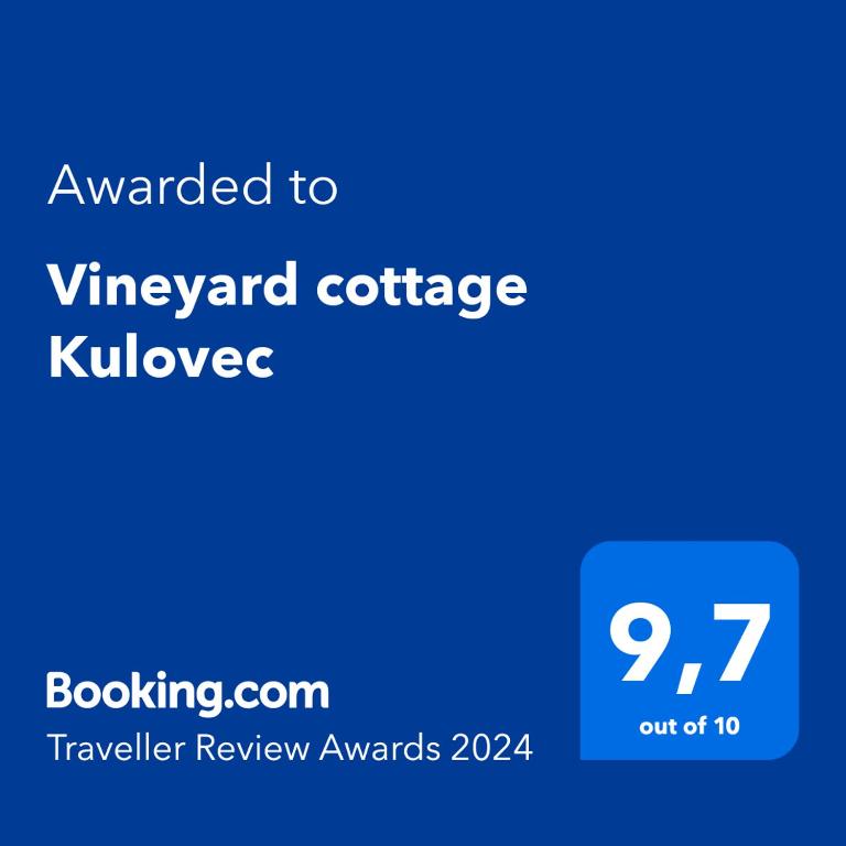 Vineyard cottage Kulovec - Appartement Met één Slaapkamer