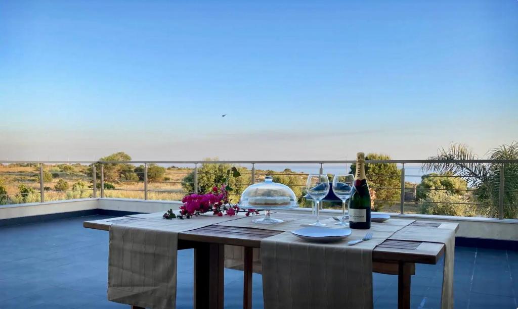 Balkón alebo terasa v ubytovaní Terrazza sul Plemmirio