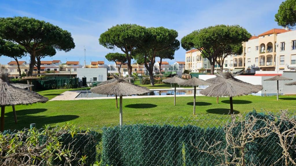 Vườn quanh Apartamento con piscina cerca de la playa