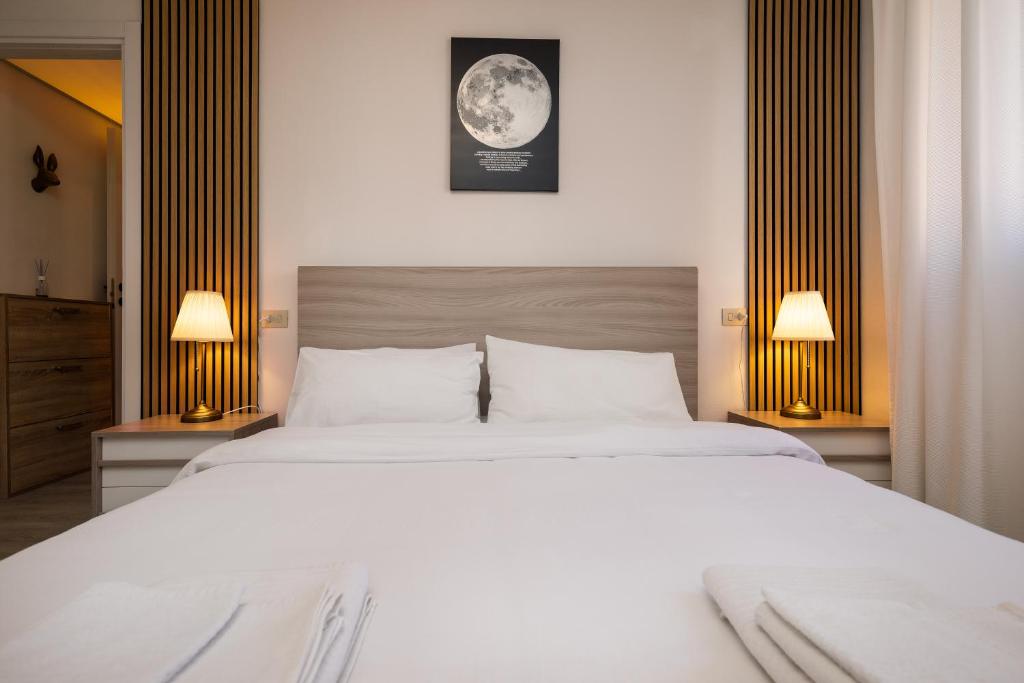 Postel nebo postele na pokoji v ubytování Apartment Forum