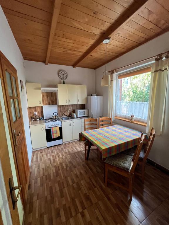 Kuchyň nebo kuchyňský kout v ubytování Apartament u Doroty