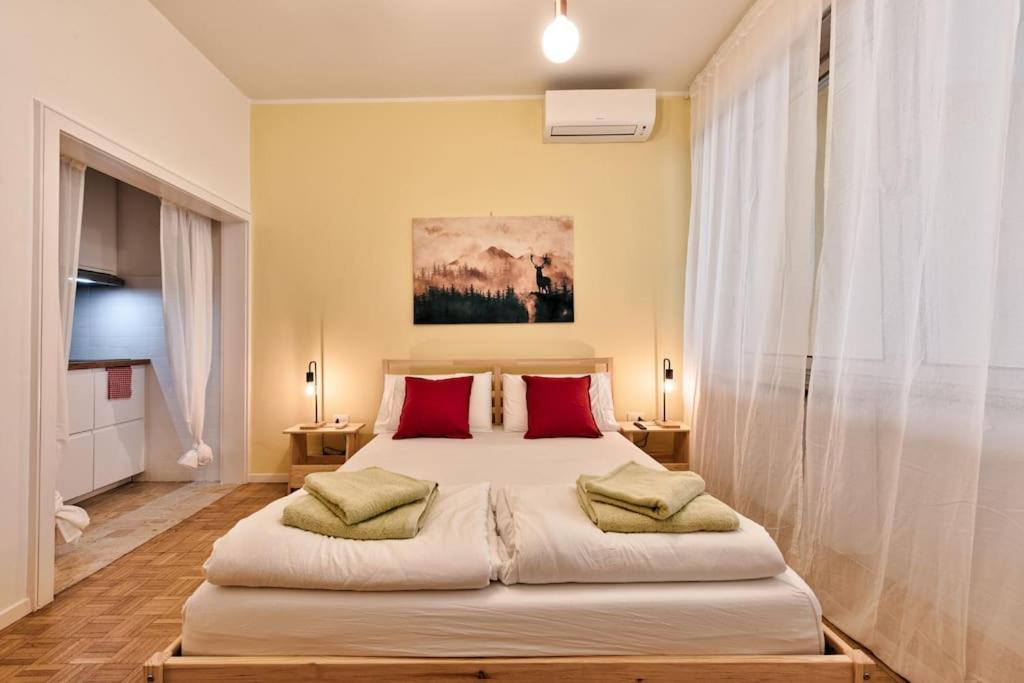 Ένα ή περισσότερα κρεβάτια σε δωμάτιο στο Apartment Lauben Bolzano