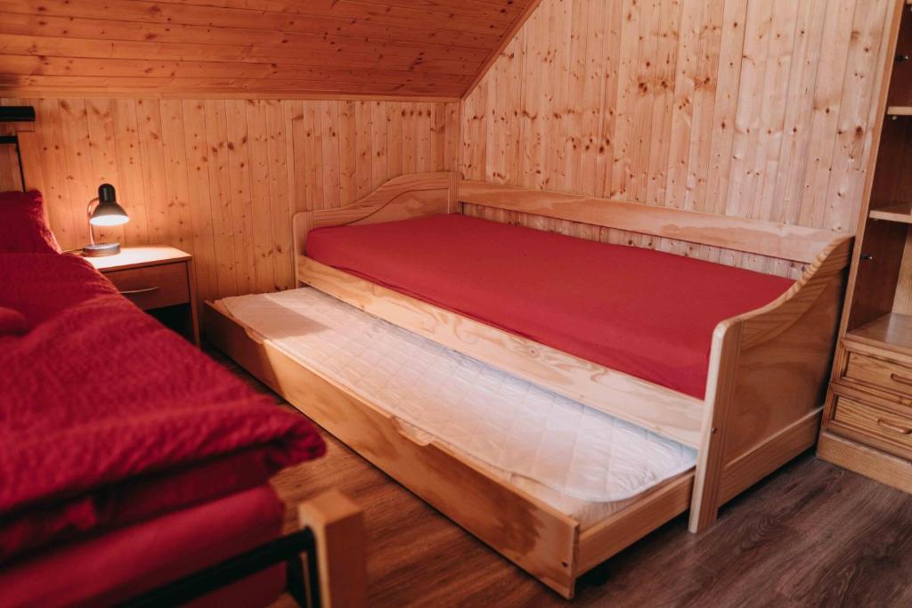 Postel nebo postele na pokoji v ubytování Na Bučinské
