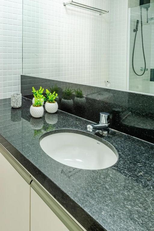 A cozinha ou cozinha compacta de Apartamento na Barra