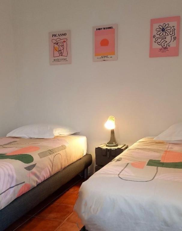 Voodi või voodid majutusasutuse Gîte Maison Faure toas