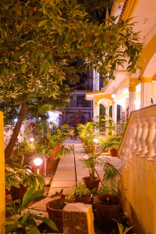 Zahrada ubytování Primavera Holiday Homes-FAMILY RUN GOAN GUEST HOUSE