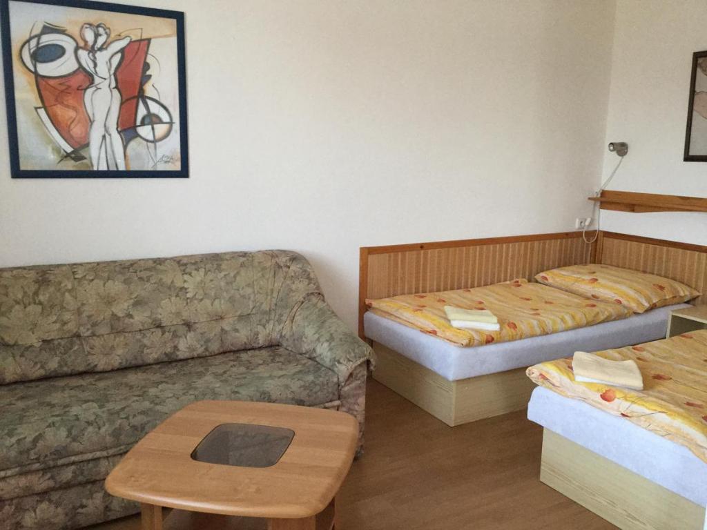 Postel nebo postele na pokoji v ubytování Pension 325