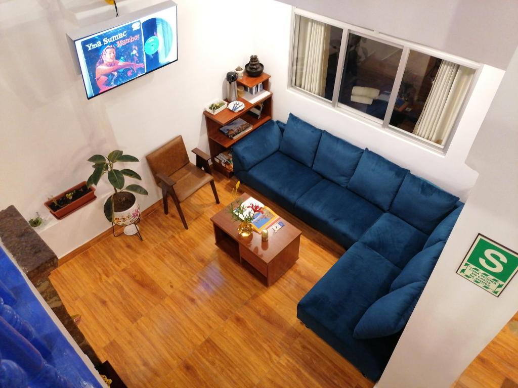 Posezení v ubytování El Ave Azul Boutique Hotel Cusco
