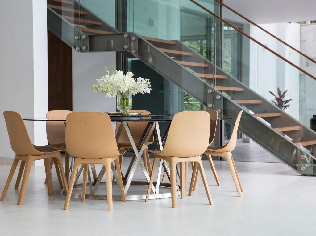 Ein Sitzbereich in der Unterkunft Malaiwana Residences