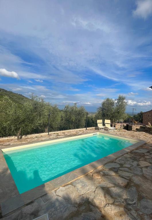 Bazén v ubytování Agriturismo Campo dei Lupi nebo v jeho okolí