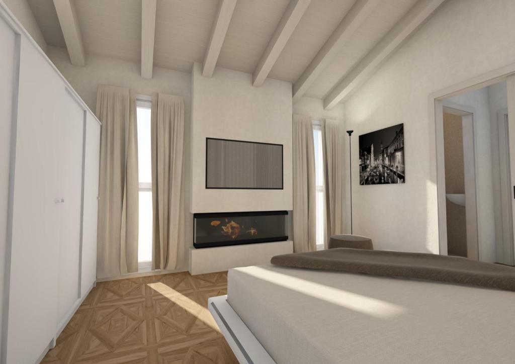 TV tai viihdekeskus majoituspaikassa Appartamenti Incanto e MaGiCà - Casa Boscolo Luxury