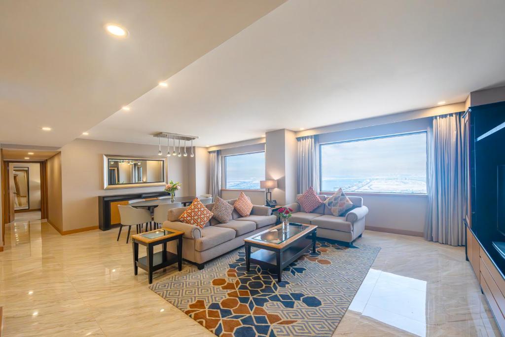 Posezení v ubytování Hyatt Regency Galleria Residence Dubai