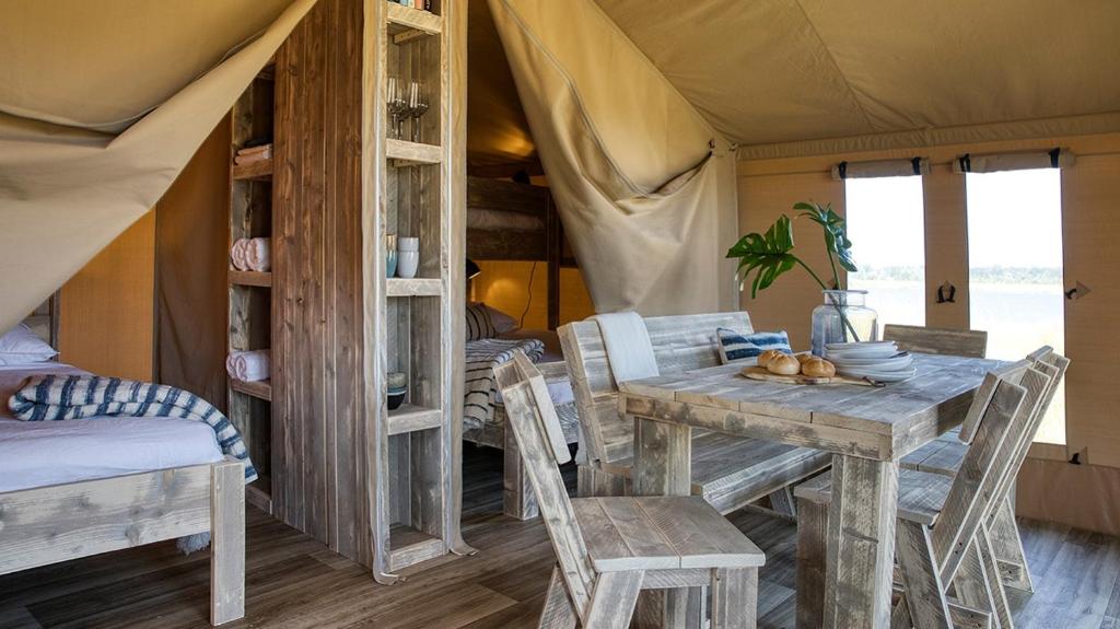 Posezení v ubytování Il Castagno Toscana Glamping
