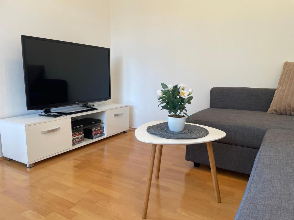 TV o dispositivi per l'intrattenimento presso Ferienwohnung - Toscanapark
