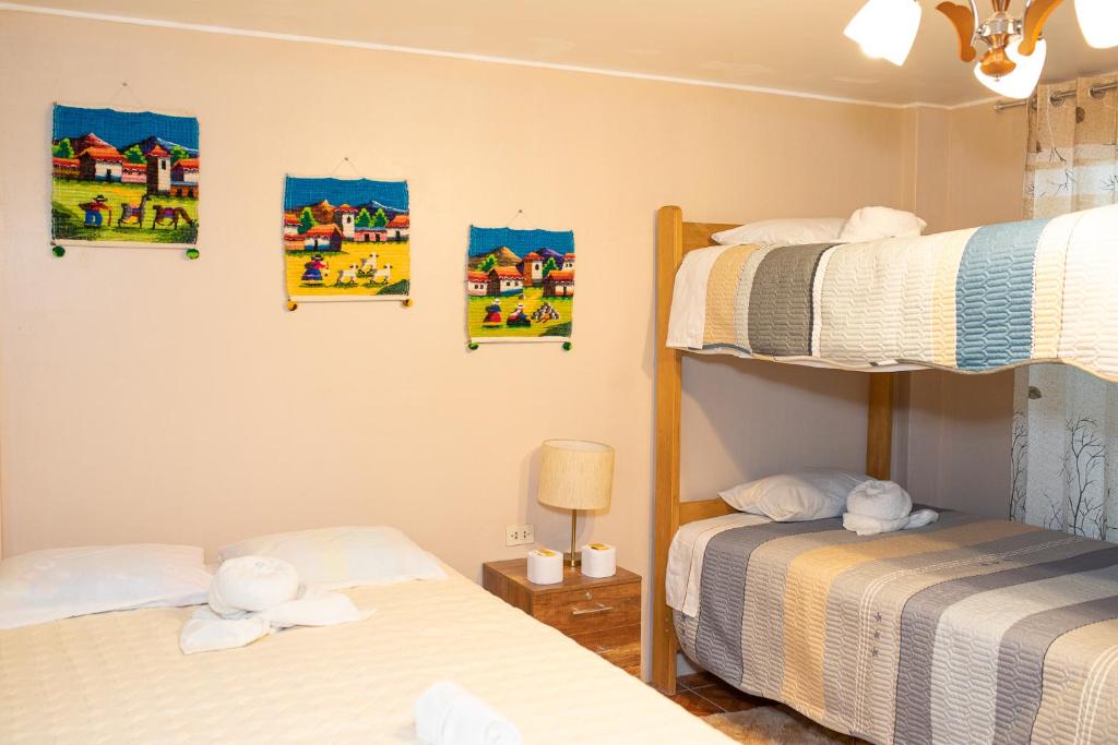 Postel nebo postele na pokoji v ubytování Montafé Mirador