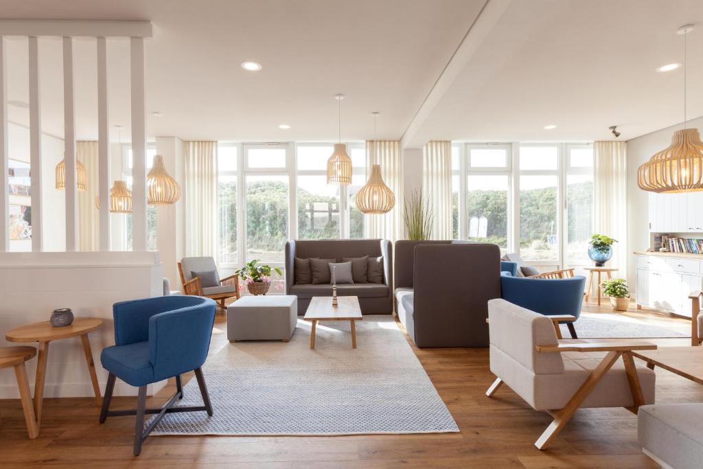 Posezení v ubytování Wyn. Strandhotel Sylt