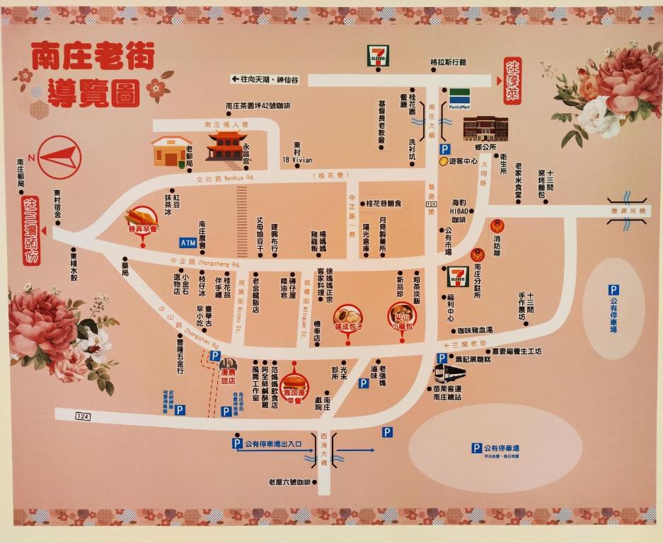 Půdorys ubytování 南庄漫晨旅店Nanzhuang Manchen B&B
