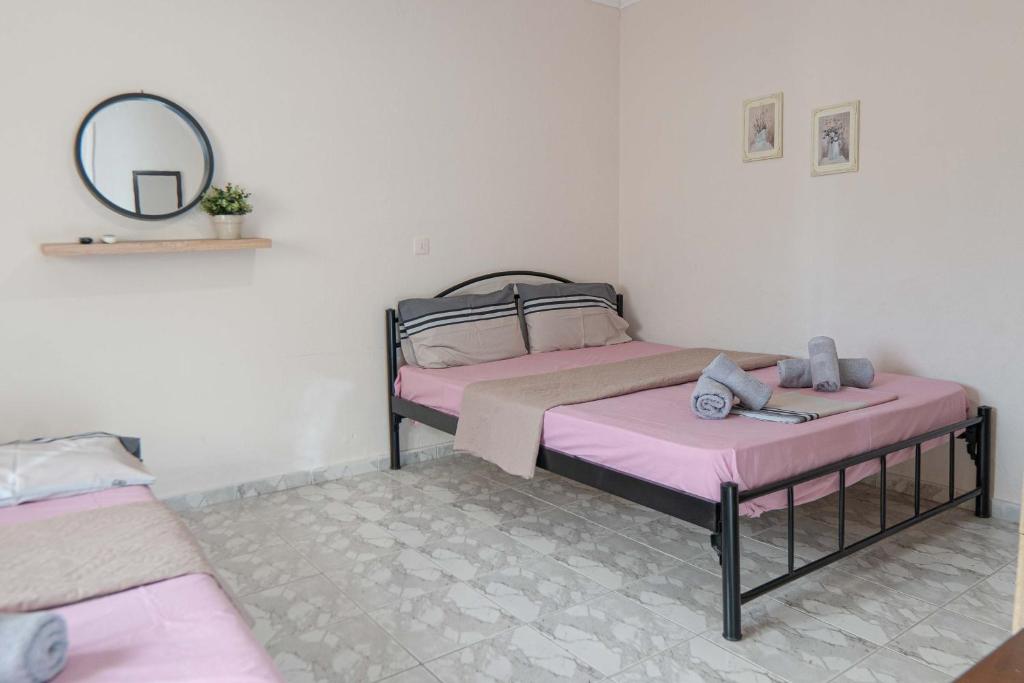 Postel nebo postele na pokoji v ubytování memories house