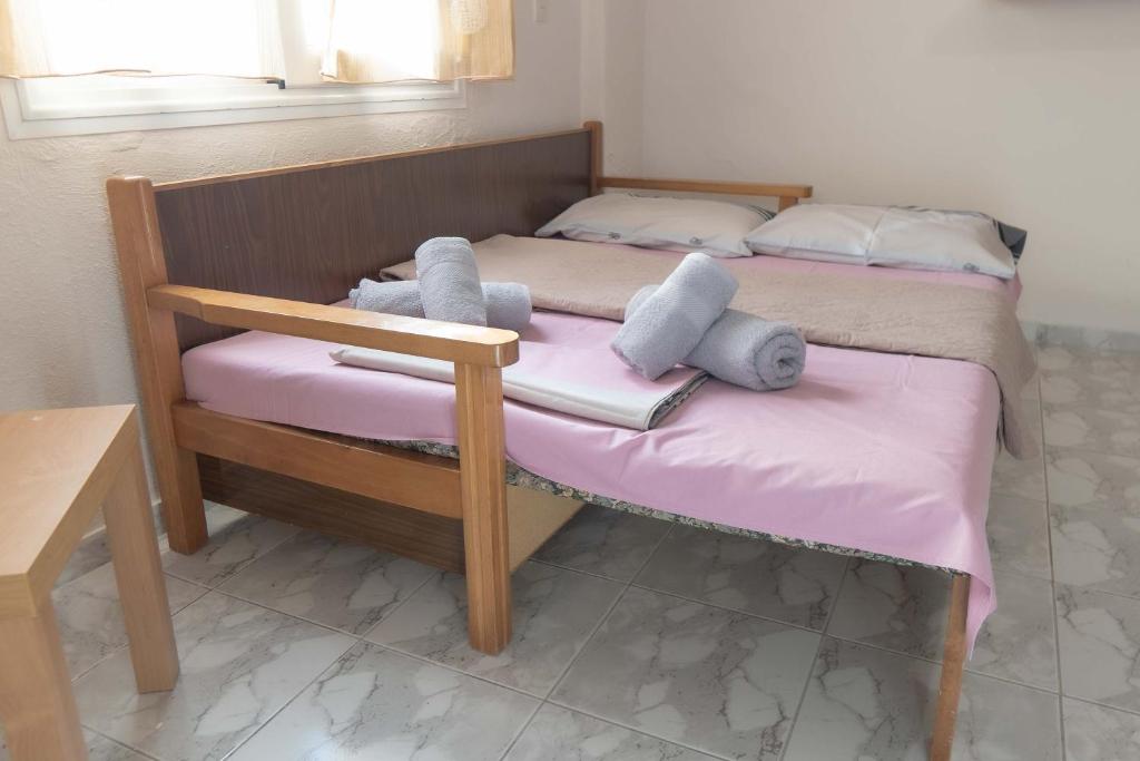 Postel nebo postele na pokoji v ubytování memories house
