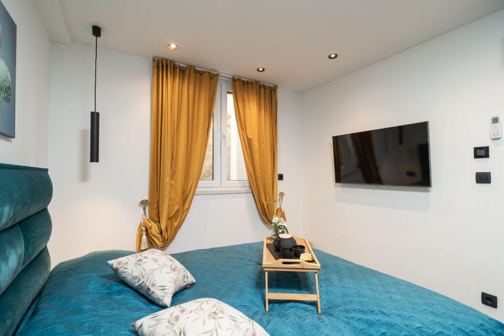 TV a/nebo společenská místnost v ubytování Apartments Alex