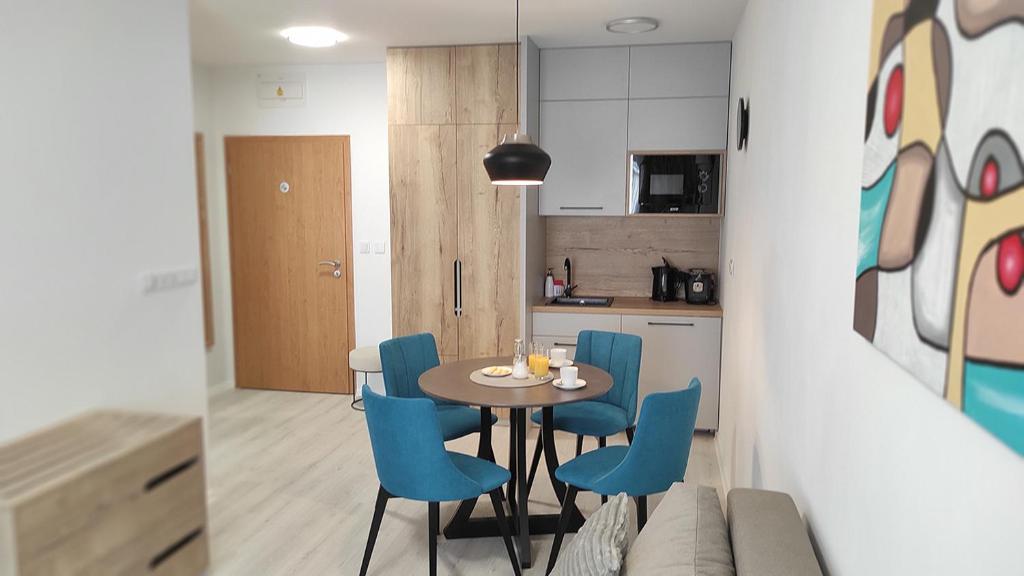 Kuchyň nebo kuchyňský kout v ubytování Apartmány U Zámečku