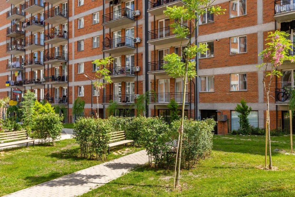 Κήπος έξω από το Feels Like Home - 2-bedroom apartment at Jikia House