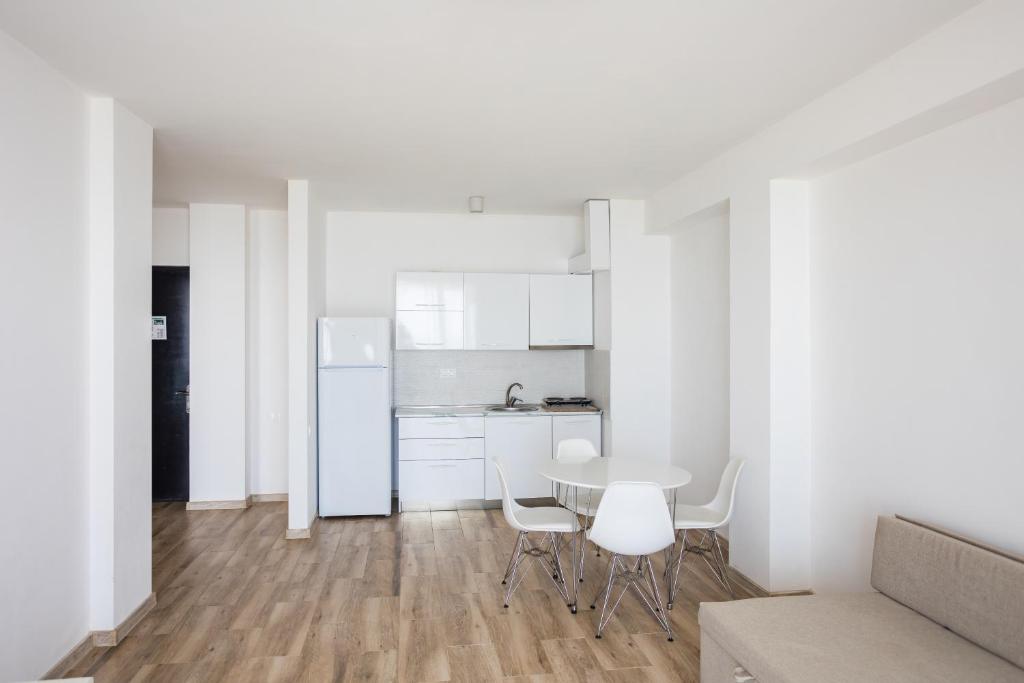 Kuchyň nebo kuchyňský kout v ubytování Hotel Bratislava