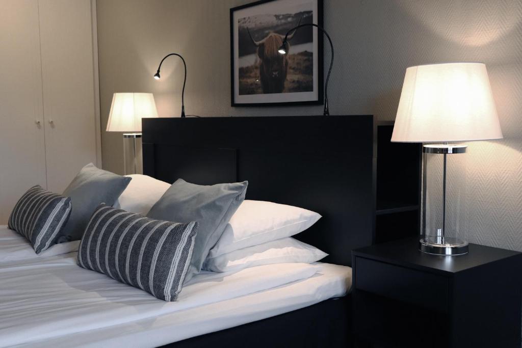 Postel nebo postele na pokoji v ubytování Hotell Miskarp
