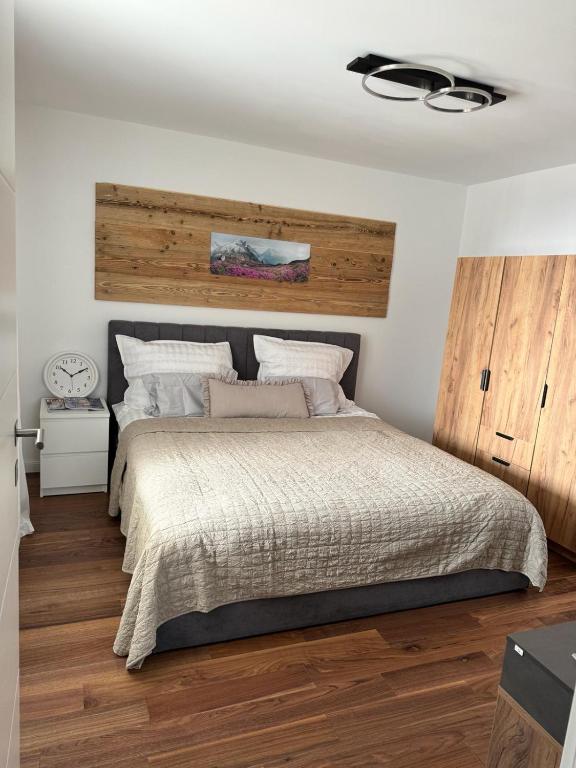 Postel nebo postele na pokoji v ubytování Chalet Weiß