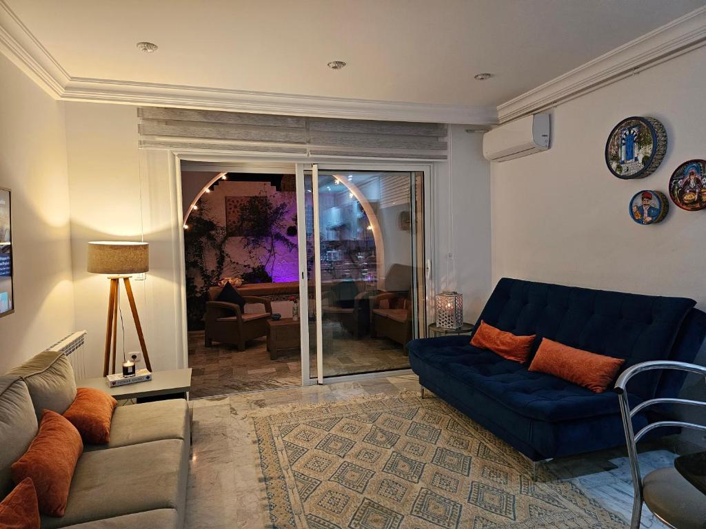 Posezení v ubytování Villa Jasmin Super equipped apartment with Garden, Swimming pool, Sea