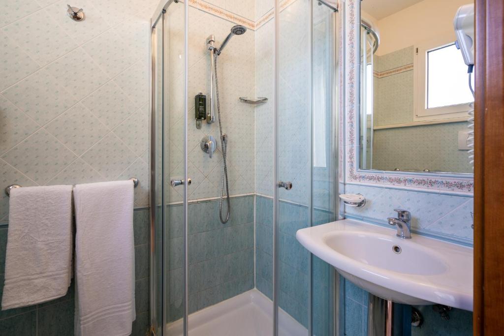 Koupelna v ubytování Hotel Agostini