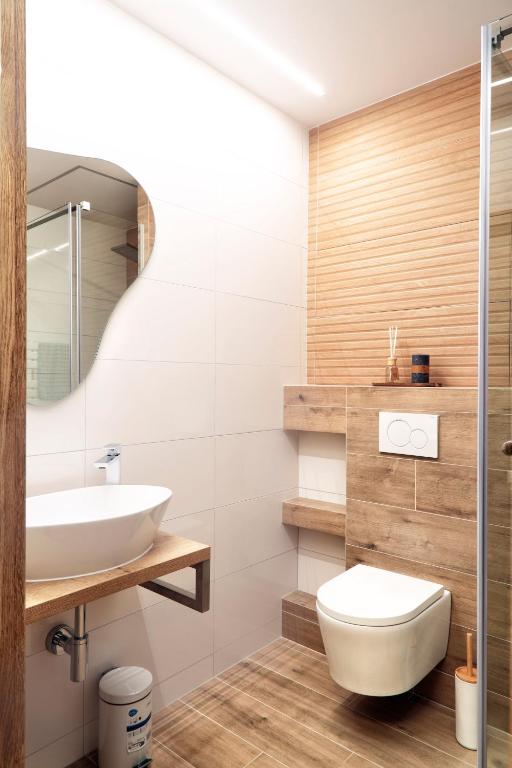 Koupelna v ubytování Lanškroun apartmány v centru