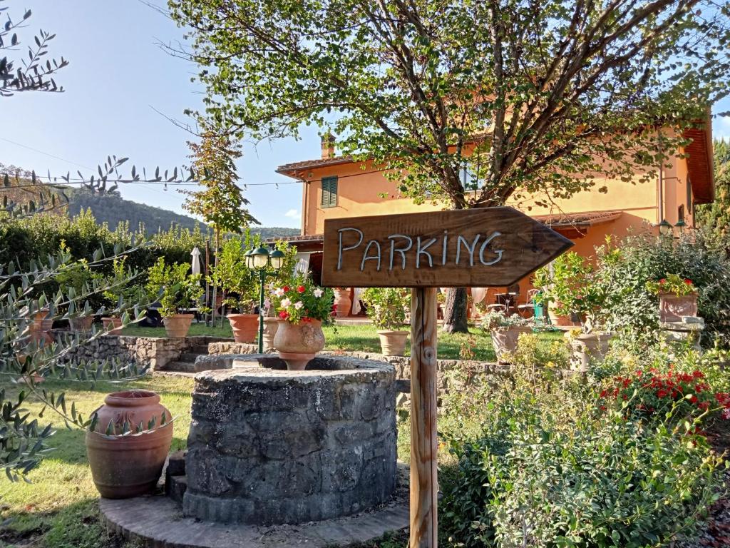 Zahrada ubytování Podere di Sotto