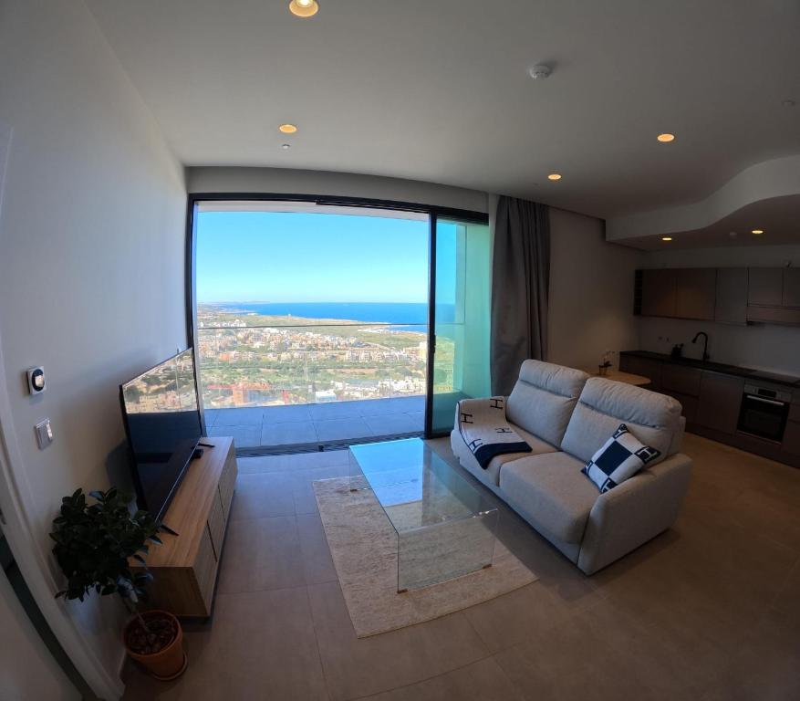 Posezení v ubytování Mercury Tower Suites