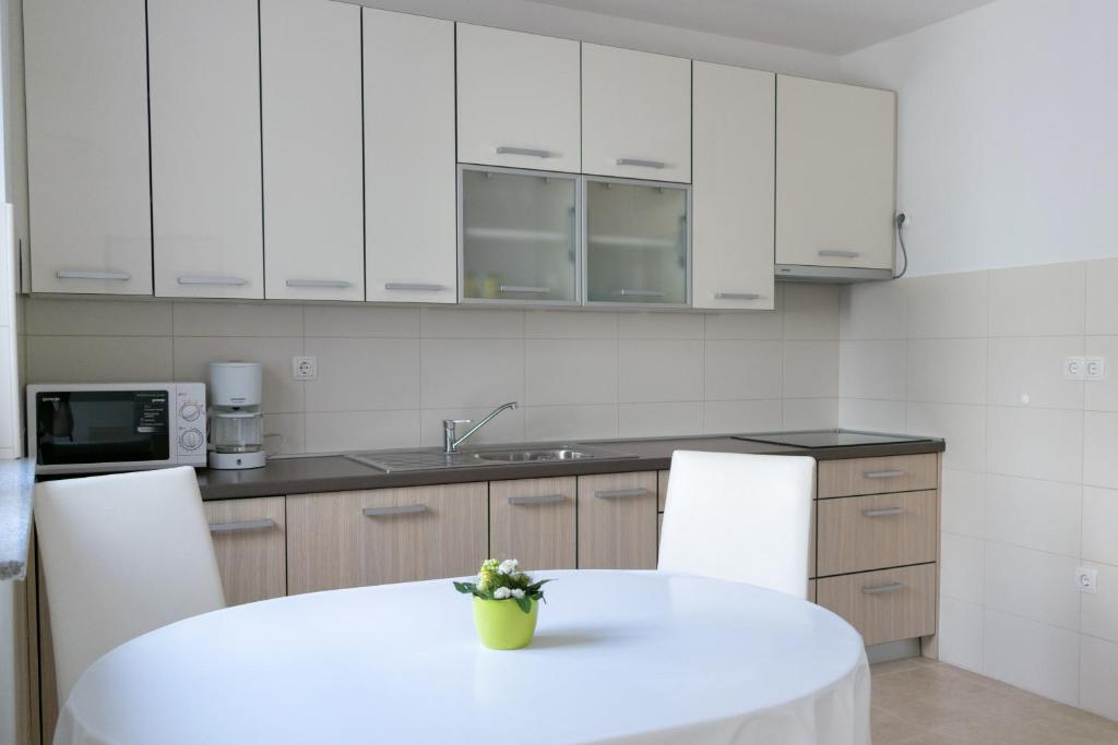 Kuchyň nebo kuchyňský kout v ubytování Mile Starigrad - Book your next cozy vacation