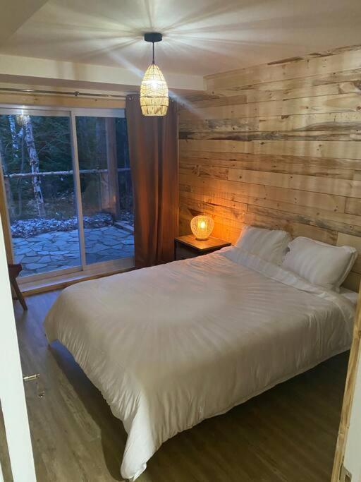Postel nebo postele na pokoji v ubytování chalet Ani