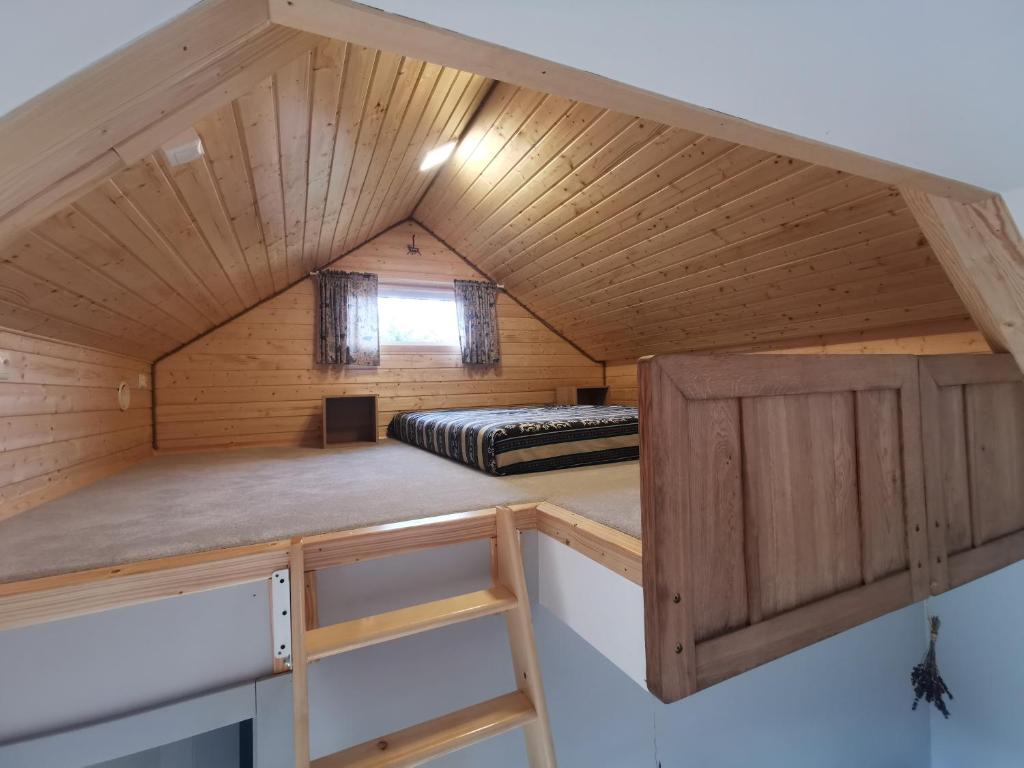 Postel nebo postele na pokoji v ubytování Wetlina 21