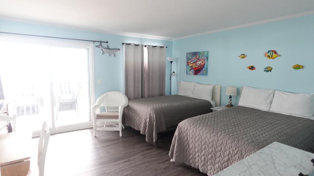 Sea Vista Motel - Chambre Double De Luxe Avec Balcon Et Vue Sur Mer