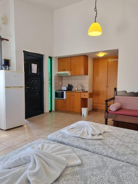 Kuchyň nebo kuchyňský kout v ubytování Irida Apartments -EX BLAZIS HOUSE